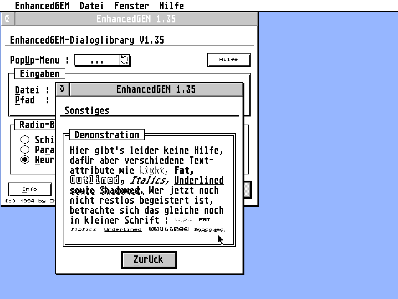 EnhancedGEM atari screenshot
